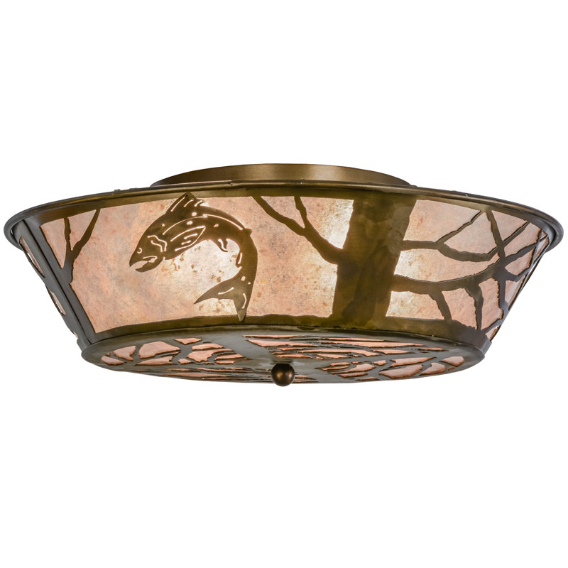 Plafonnier encastré 4 lumières à tambour unique 22 po