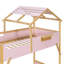 Lit superposé Playhouse avec escalier, bande à DEL à intensité variable et tablette de rangement-2104127070-2104127056