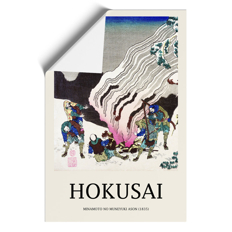 Minamoto No Muneyuki Ason Print by Katsushika Hokusai - Frameless Print, 59cm H x 42cm W x 0.1cm D