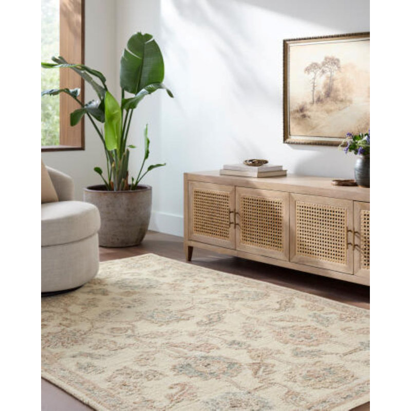 Tapis rectangulaire en laine Codrin, Rectangle 5 pi x 7 pi 6 po