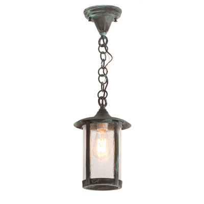 Luminaire suspendu tambour 1 lumières lanterne Etonbury