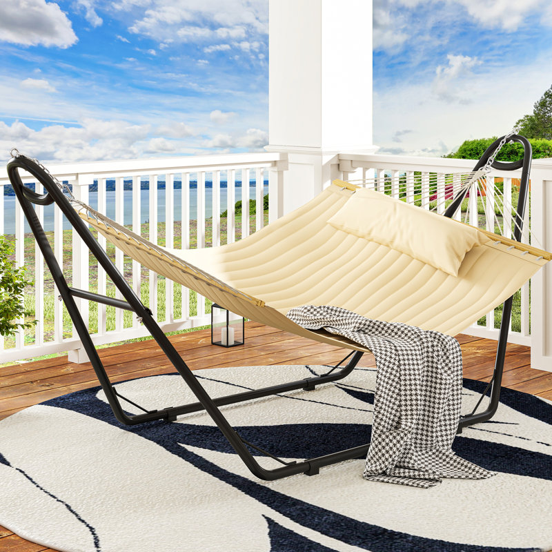 Balancelle hamac avec support, Beige