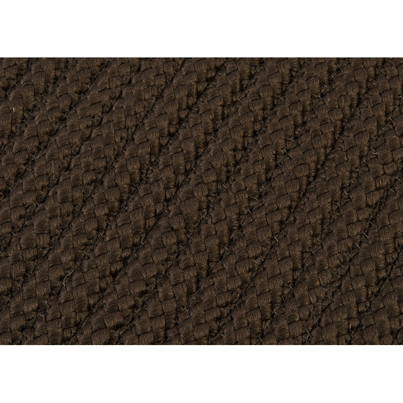 Tapis brun / brun clair tressé Glasgow, Carré 10 pi