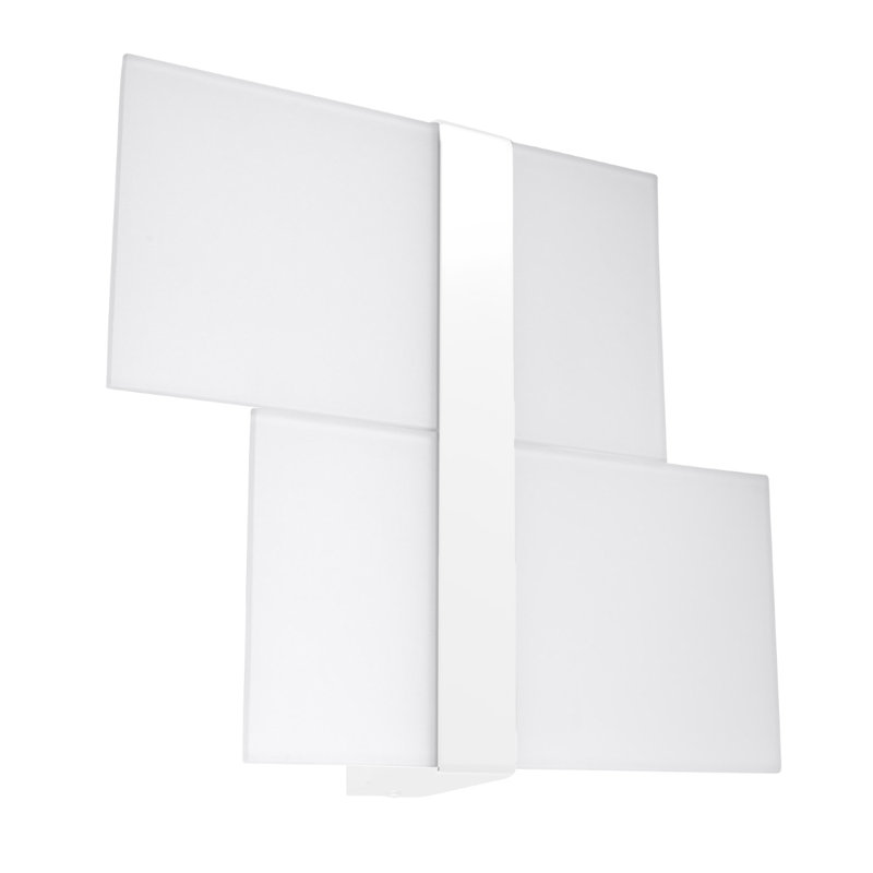 Massimo Steel Flush Mounted Sconce, White