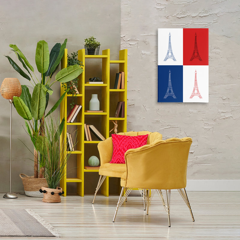 «France Flag Eiffel Tower» par Martina Pavlova, H 30 po x l 20 po