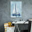  «Lone Sailboat 1» par Emma Caroline, art mural sur toile, 18 po x 26 po