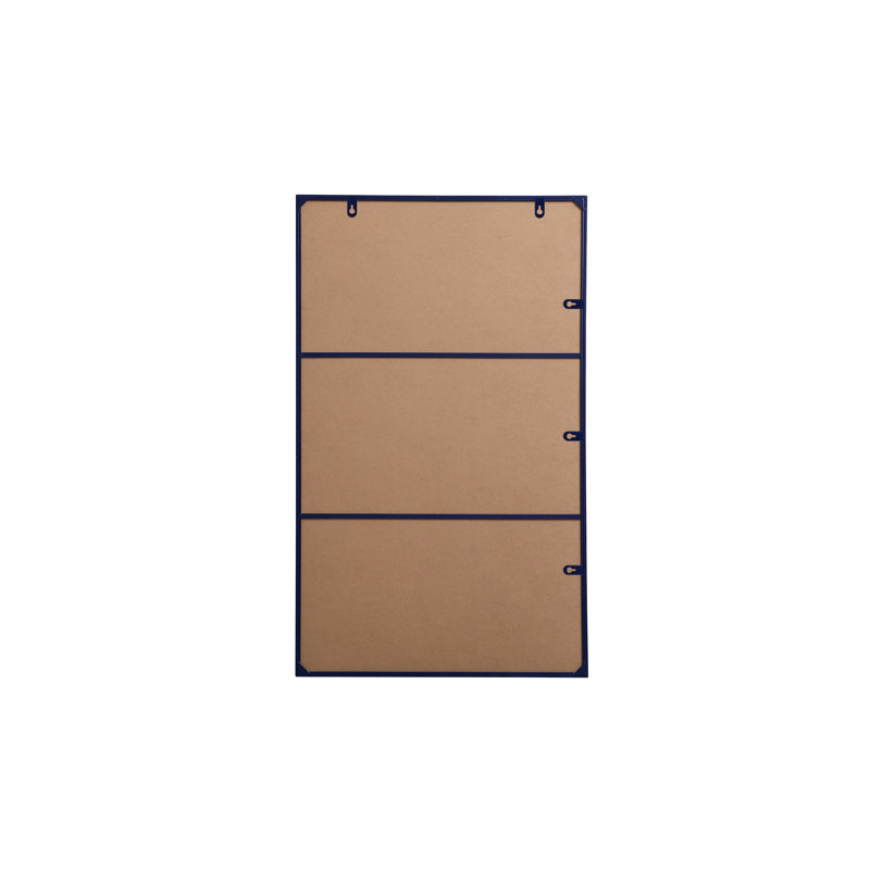 Sabine Metal Rectangle Wall Mirror, 60" x 36", Blue