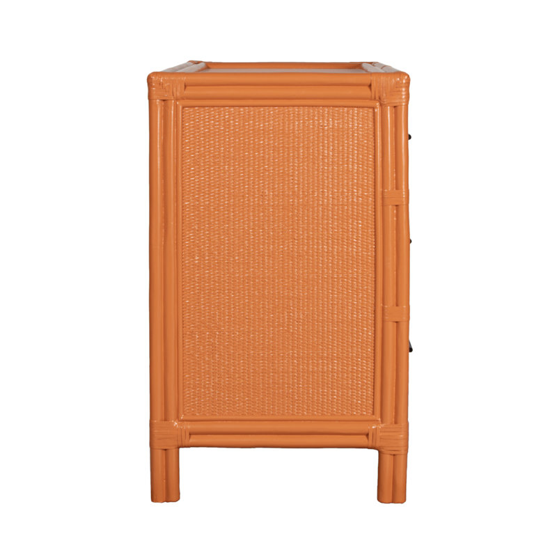Aruba 4 - Drawer Nightstand, Citrus Orange