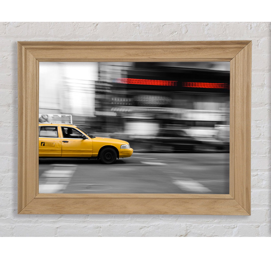 Movement Of The Yellow Cab - Einzelne Bilderrahmen Kunstdrucke