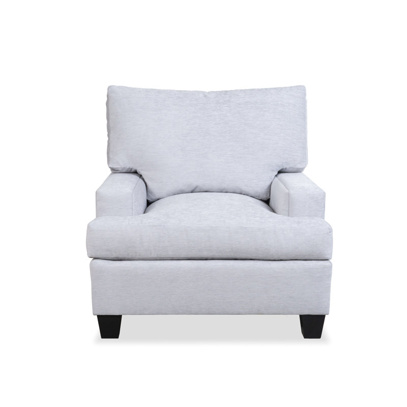 Studio C Upholstered Armchair, Youngman Ebony Striped