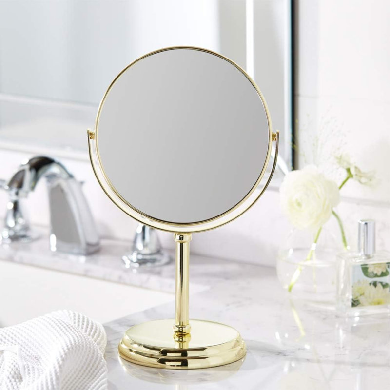 Miroir de plancher rond en fer