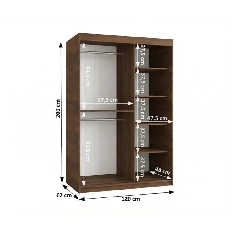 Bertolde 2 Door Wardrobe