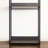 Industrial Closet, Gray, Solid Wood, Extra Deep Storage, Heat & Water Materials Style Wood Walk-In Rustic Metal Frame, To Damage, , Structure