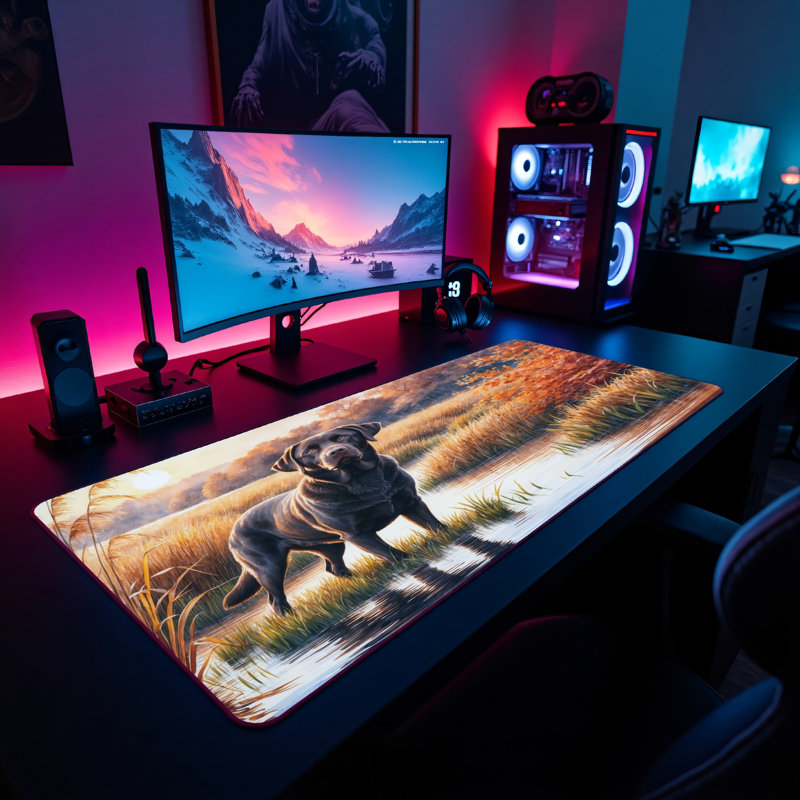 Polyester Desk Pad, 31.5x15.5