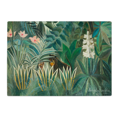 The Equatorial Jungle by Henri Rousseau Chopping Board