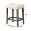 Ensemble de 2 tabourets de salle à manger à hauteur de comptoir, tabouret de style transitionnel avec repose-pieds et tabouret de bar-401927114-401927115