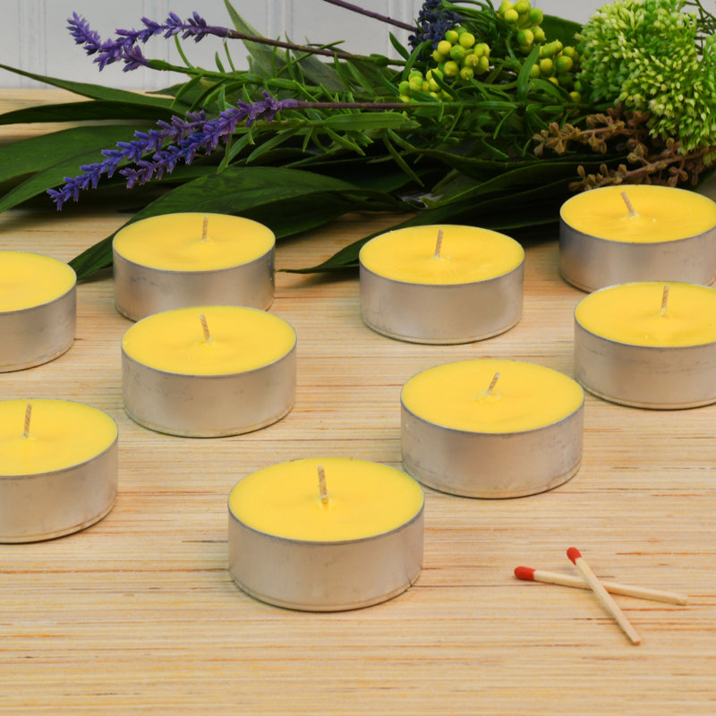 Citronella Scented Tealight Candle with Metal Holder