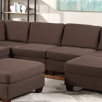 Living Room Furniture Armless Chair Black Coffee Linen Like Upholstered In Perfect For Modern Lounges Fabric Cushion Armless Chair Wooden Legs