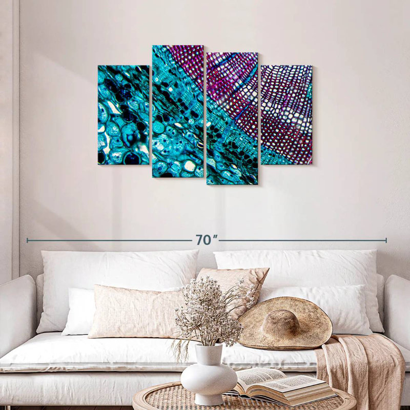 Keiri Pine Stem Under Microscope, 27" H x 43" W
