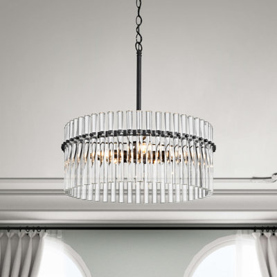 Casandra 5-light Antique Black Crystal Chandelier E78D6357868542DB98428FA85EFB6739