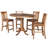 Anduena Extendable Solid Wood Top Pedestal Dining Set-630744145-545317417