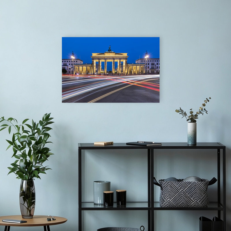 Porte de Brandebourg, impression d'art mural abstrait contemporain, H 12 po x l 18 po