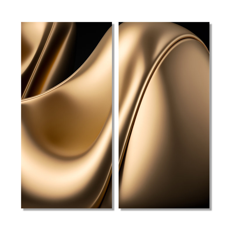 Cinda - Abstract Liquid Ink Wall Art, 32" H x 32" W, Wrapped Canvas, Does Not Apply