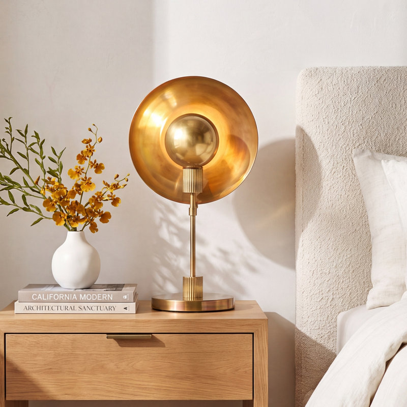 Kenne Engel Table Lamp-Burnt Brass