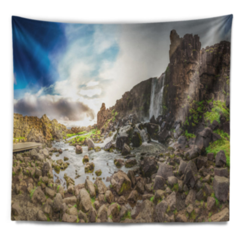 Landscape Polyester Tapestry, 68" H x 80" W