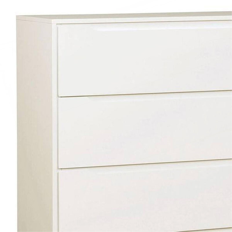 Commode et commode 1 pièce modernes de style Mid-Century, Blanc