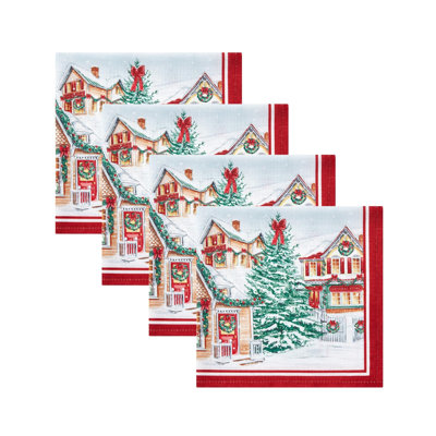 Dellar Storybook Christmas Square Nakin