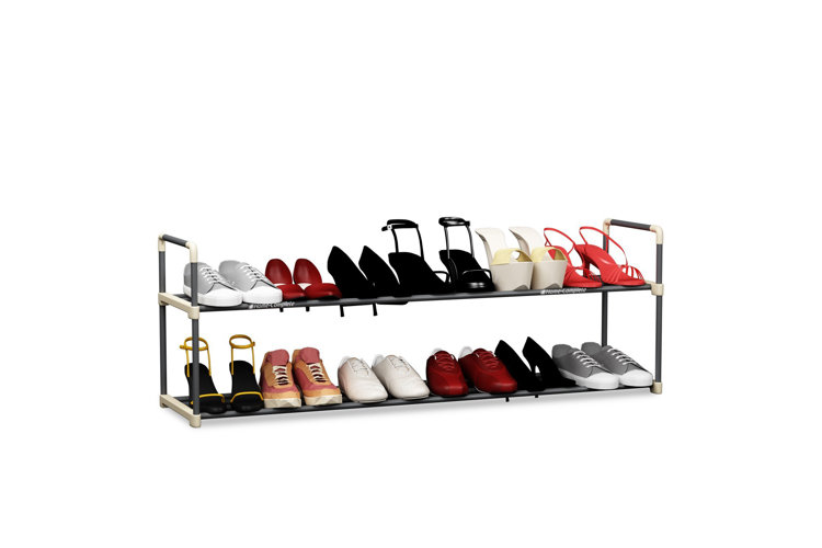 2 Tier 12 Pair Shoe Rack