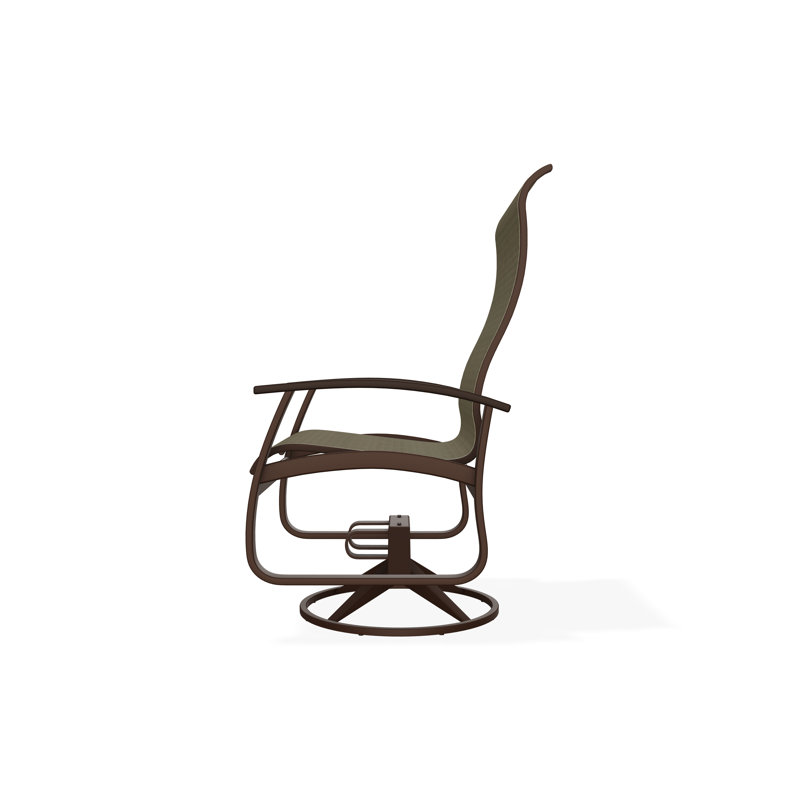 Belle Isle Outdoor Dining Chair, Elevation Stone, Kona