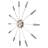 Silver Plug Inn Metallic Spoke Wall Clock