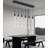 6 Lights Rectangular Modern Glam Chandelier-1108788876