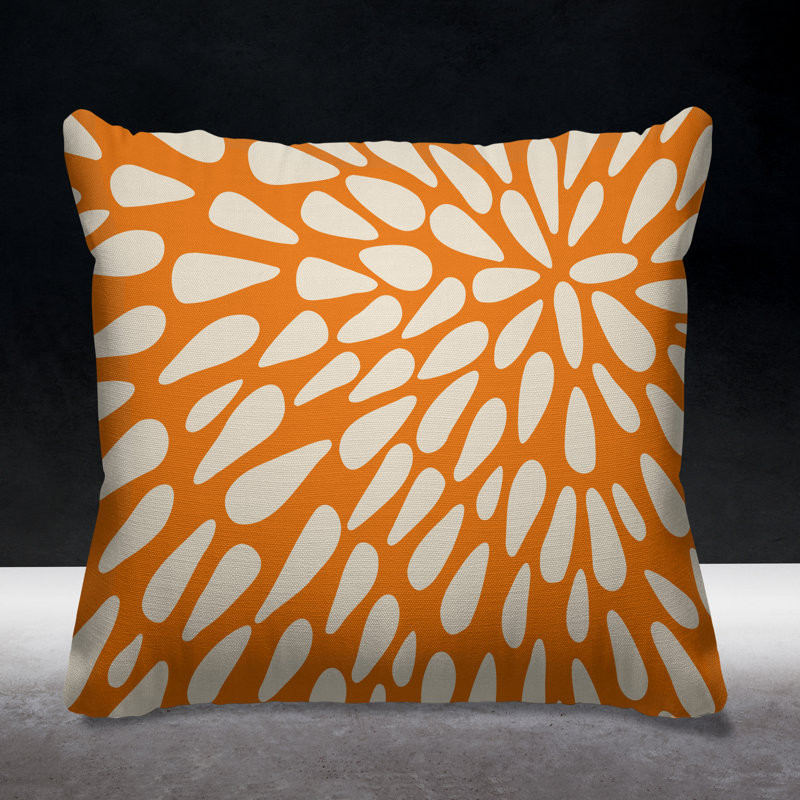 Housse et insert de coussin extérieur d'extérieur, L 15 po x H 15 po, Orange