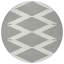 Tapis rond ivoire 8 po