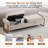 Lunara 66'' W Upholstered Storage Bench for Bedroom End of Bed King Size with Button-Tufted and Metal Gold Legs-45669439