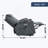 Up to 350 LBS polyester Power Lift Recliner Chair, Heavy Duty Motion Mechanism with 8-Point Vibration Massage and Lumbar Heating, USB and Type-C Ports, Stainless Steel Cup Holders, Grey-1514173136