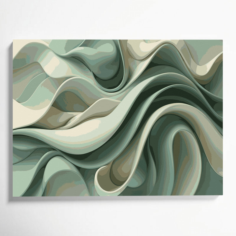 Art mural sur toile Biomorphic Abstraction 13, H 24 po x l 36 po