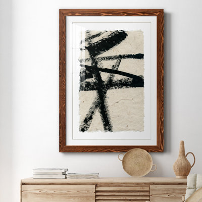 Lignes croisées III - peinture encadrée