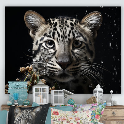 «Majestic Leopard Nightwatcher», reproduction sur toile