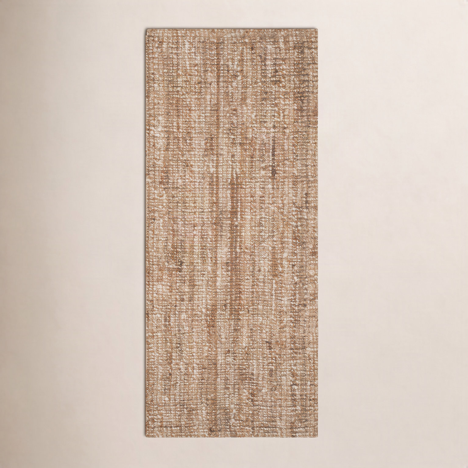 Alda Natural Ivory Hand-Woven Jute Rug, Runner 2'6" x 12'