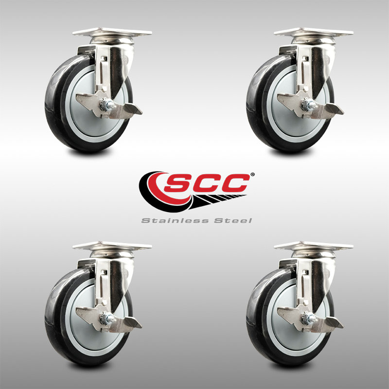 Polyurethane Swivel Top Plate Caster