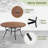 50“ Round Metal Outdoor Dining Table-313193402