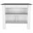 White And Onyx 2-Piece Kitchen Set, Kitchen Island And Pantry Cabinet