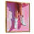 Toile avec cadre flottant or