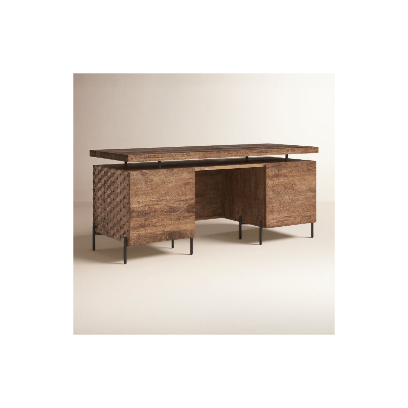 Rori Credenza Desk, Brown