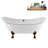 71" Streamline Clawfoot Tub,Tray,Drain and Clawfeet-101628946-102360904