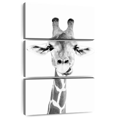 Brampt Happy Giraffe en noir et blanc